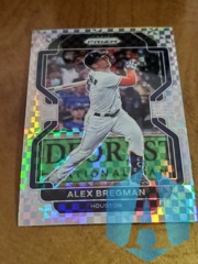 2022 Panini Prizm #50 ALEX BREGMAN Power Plaid Prizm 13/75 Houston Astros