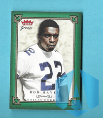 2004 Fleer Greats Green/Red 001/500 Bob Hayes #30