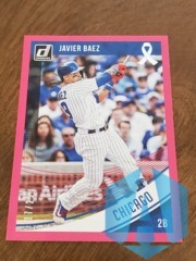 2018 Panini Donruss Javier Baez #76 Pink Parallel 17/25 Chicago