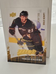 2009-10 Upper Deck MVP Gold Script 018/100 Francois Beauchemin #23 Leafs