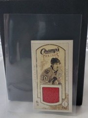 2009-10 Upper Deck Champ’s Threads Mini Jersey Patrick Sharp #MT-SP Blackhawks