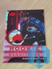 2020-21 Upper Deck Trilogy Renditions Red Foil 029/799 Martin Kaut #RR-16 Rookie RC