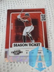 2021 Panini Contenders Optic Season Ticket Red Wave Prizm Ketel Marte #95