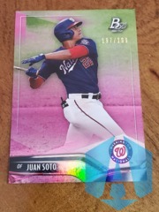 2021 Bowman Platinum Pink 197/199 Juan Soto #73