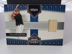2005 Donruss Champions Impressions Material Bat #59 Guillermo Quiroz Blue Jays