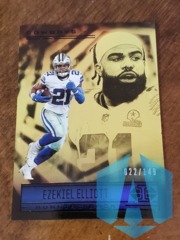 2021 Panini Illusions Lime Green 022/149 Ezekiel Elliott #47