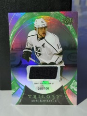 2015-16 Trilogy Anze Kopitar #42 Kings Rainbow Foil Green Jersey 045/106 Kings