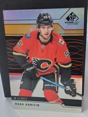 2018-19 Upper Deck SP Game Used Orange Rainbow 068/132 Noah Hanifin #67 Flames