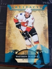 2020-21 Artifacts Aqua #96 Matthew Tkachuk /45
