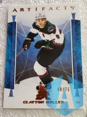 2022-23 Upper Deck Artifacts Copper 49/75 Clayton Keller #22 Arizona Coyotes