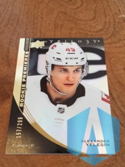 2020-21 UD Trilogy ALEXANDER YELESIN #117 Rookie Premieres RC Level 3 157/299