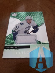 2017-18 Upper Deck Trilogy Green #27 Bo Horvat JERSEY 346/406 - Vancouver Canucks