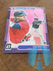 Jose Ramirez 2021 Donruss Optic Diamond Kings #8 Pink Prizm