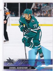 2023-24 Upper Deck Series 1 Young Guns Daniil Gushchin #239  San Jose Sharks