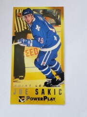 1993-94 Fleer PowerPlay Tallboy Point Leaders Joe Sakic #15 Of 20