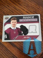 2021-22 Upper Deck Series 2 Rookie Threads Jan Jenik #RT-JJ Arizona Coyotes (White)