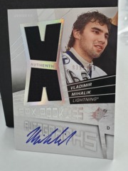 2008-09 SPx Rookies Autograph Authentic Jersey #182 Vladimir Mihalik RC 839/999