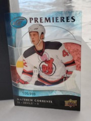 2009-10 Upper Deck Ice Premieres Acetate #131 Matthew Corrente 105/999