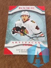2020-21 Upper Deck Artifacts Rookies Ruby 270/399 Lucas Carlsson #177