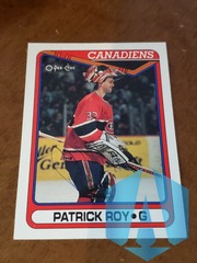 1990-91 O-Pee-Chee #219 Patrick Roy Autographed Canadiens