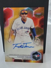 2023 Bowman's Best Tucker Toman #B23-TT Best of 2023 Auto Gold 27/50 Blue Jays