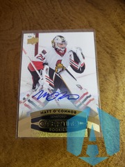 2015-16 Upper Deck GTS Overtime Gold Foil Matt O'Connor #178 Rookie Auto