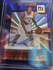 2022-23 Donruss JABARI WALKER Rated Rookie Signatures Auto Holo Blue Laser /25