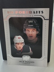 2019-20 Upper Deck UD Portraits Rookies #P-100 Jack Hughes RC