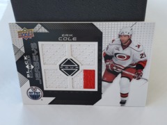 2008-09 UD Black Diamond Four Authentic Jerseys Erik Cole #BDJ-EC