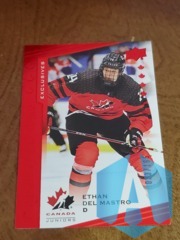 2021-22 UD Team Canada Juniors ETHAN DEL MASTRO #127 Program Excellence 033/165