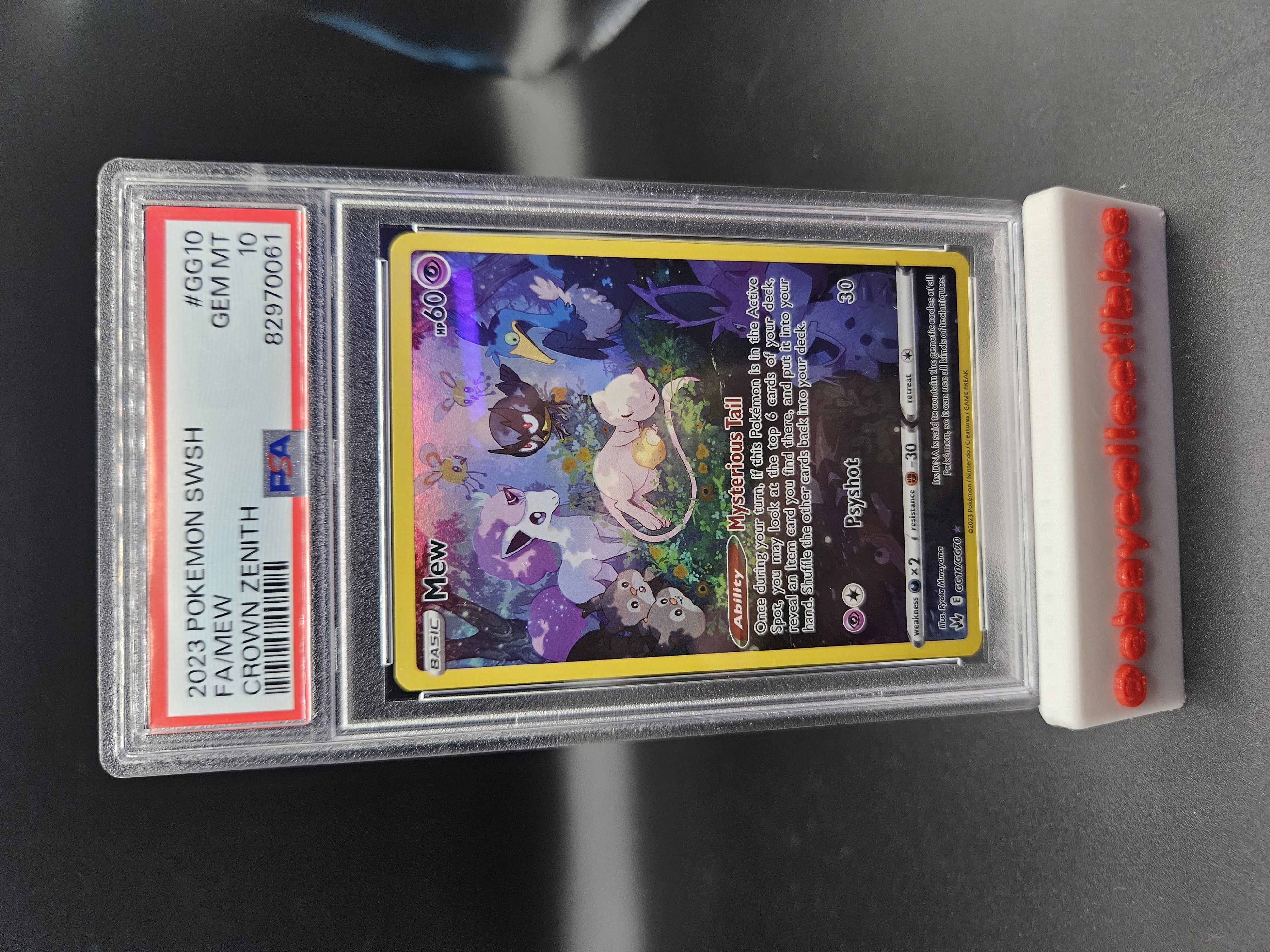 Pokemon Crown Zenith - MEW - GALARIAN GALLERY - GG10/GG70 - PSA 10 0061