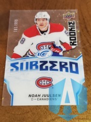 2018-19 Upper Deck Ice Sub Zero Rookie 781/999 Noah Juulsen #SZ-23