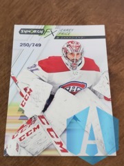 2020-21 Upper Deck Synergy FX 250/749 Carey Price #FX-4
