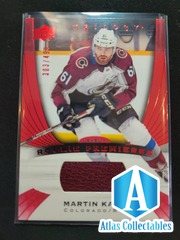 2020 21 UD Trilogy Rookie Premieres Jersey MArtin Kaut #/499 Avalanche