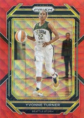 2023-24 Panini Prizm WNBA Yvonne Turner #108 Red Wave Prizm Storm