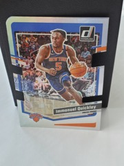 2023-24 Panini Donruss Immanuel Quickley #21 Press Proof Die Cut 69/75