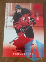 2021-22 UD Team Canada Juniors CORSON CEULEMANS #20 Exclusives 057/250