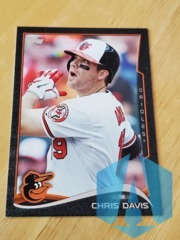 2014 Topps Update Black #525 Chris Davis 52/63 Baltimore Orioles