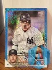 2023 Topps Series 2 Harrison Bader #364 Blue Shimmer Foil 062/999 NY Yankees