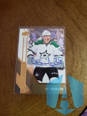 2016-17 Upper Deck Overtime Gold Foil Auto Jiri Hudler #130