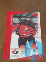 2021 Upper Deck Team Canada Juniors Red Exclusives 093/165 Nolan Allan #134