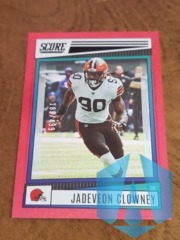 2022 Score Jadeveon Clowney #207 Red Dots Parallel 183/499 Cleveland Browns