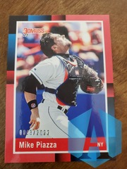 Mike Piazza 2022 Donruss Baseball 1988 Retro #262 Red 0063/2022 - New York Mets
