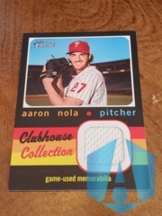 2020 Topps Heritage Aaron Nola #CCR-AN Clubhouse Collection Jersey Relic Patch