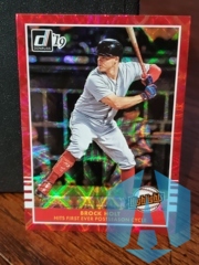 2019 Panini Donruss Highlights Red 095/149 Brock Holt #H11