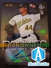 2020 Bowman Platinum - Renowned AUTO Jesus Luzardo #RR-9 /50