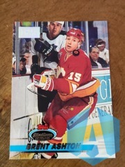 1993-94 Topps Stadium Club 1ST DAY ISSUE Embossed Brent Ashton #51