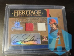 Dennis Eckersley 2005 Diamond Kings Heritage Patch Auto Cardinals #6 /50