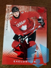 2021 Upper Deck Team Canada Juniors Exclusives 218/250 Kaedan Korczak #99