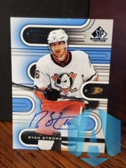 2022-23 SP Game Used Blue Auto #104 Ryan Strome Anaheim Ducks